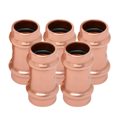 ZoomLock MAX 1/2&quot; Coupling Press Fitting (Sold in Multiples of 5)