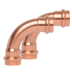 ZoomLock MAX 3/4&quot; 90° Long Radius Elbow Press Fitting (Sold in Multiples of 2)