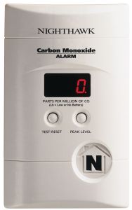 KN-COPP-3  AC/DC Plug-In - 9V backup - Digital Display CO alarm