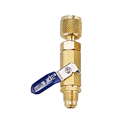 Yellow Jacket® Vacuum/Charging Full Control Ball Valve Adapter 3/8&quot; Male x 3/8&quot; Female