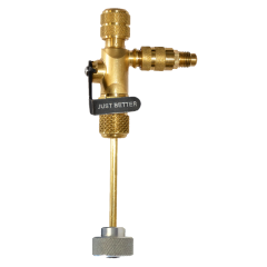 Just Better® Vacuum Rated Valve Core Removal Tool with Slide Valve Side Port and Torque Setting 1/4&quot;