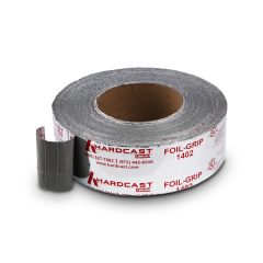 Hardcast® Foil-Grip™ 1402 Indoor/Outdoor Rolled Mastic Sealant Tape 3 in., 33 yd, 17 mil (Aluminum)