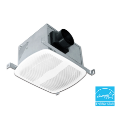 Air King® ENERGY STAR® Certified Exhaust Fan 4&quot; Round Duct, 50CFM, 0.5 Sones, 120Vac