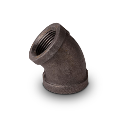 Black Iron Pipe 45° Elbow 1/2&quot; FIP (cl150 - Sch40)