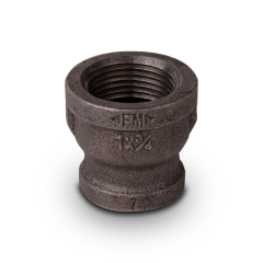 Black Iron Pipe Reducer 1&quot; FIP x 3/4&quot; FIP (cl150 - Sch40)