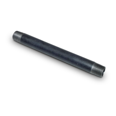 Black Iron Pipe Nipple 1/2&quot; MIP x 8&quot; (Sch40)