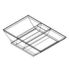 MicroMetl Curb Adapter, Welded Galvanized Metal Perimeter, Insulated