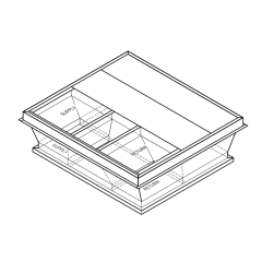 CanFab Curb Adapter, Welded, Insulated