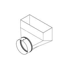 7&quot; 90° Angle Register Boot 12&quot; x 4&quot;
