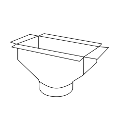 6&quot; Ceiling Box with Flange 10&quot; x 6&quot;