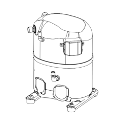 Copeland Hermetic Reciprocating Compressor R22, 42,000BTU, 208/230Vac, Three Phase