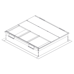 8&quot; Roof Curb, Knockdown, No Pitch, Structurally Calculated