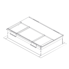 8&quot; Roof Curb, Knockdown, No Pitch, Structurally Calculated