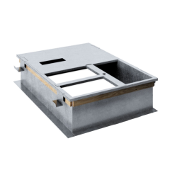 14&quot; Roof Curb, Welded, No Pitch, Structurally Calculated