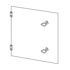 Carrier® Hinged Door Kit for Extra Large Cabinets