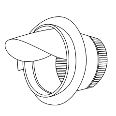 8&quot; Duct Board Spin Collar with Scoop