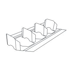 Vane Rail 4&quot; x 10&#039; 22ga