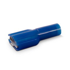 Fully Insulated Female Slip-On Disconnects 16-14 AWG, .250, 100pk (Blue)
