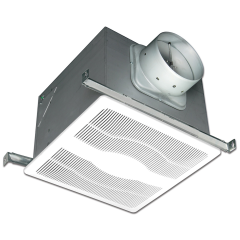 Air King® ENERGY STAR® Certified ECO Humidity Sensing Dual-Speed Ventilation Fan 6 in. Round Duct, 130CFM(85CFM), 0.3 Sones, 120Vac