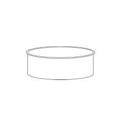 7&quot; Round Tee Cap (No Crimp, Sealed)