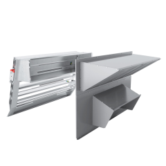 Micrometl Convertible Economizer, Ultra Low Leak with Honeywell JADE™ Controls, Adjustable Dry Bulb, Barometric Relief