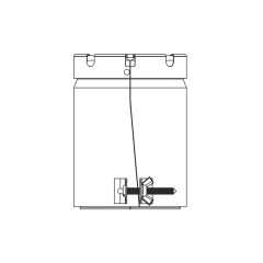 5&quot; Male B-Vent Adapter