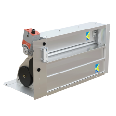 Micrometl Vertical Economizer, Genesis Ultra Low Leak with 3rd Party Control Options, No Sensor, Barometric Relief