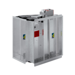 Micrometl Horizontal Economizer, Genesis Ultra Low Leak with Honeywell JADE™ Controls, Adjustable Dry Bulb, Barometric Relief