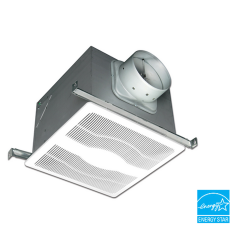 Air King® ENERGY STAR® Certified Humidity Sensing Exhaust Fan 6&quot; Round Duct, 80CFM, 0.3 Sones, 120Vac