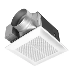 Panasonic WhisperCeiling™ ENERGY STAR® Certified Spot Ventilation Fan 6 in. Round Duct, 290CFM, 2.0 Sones, 120Vac