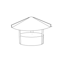4&quot; Cone Top Cap