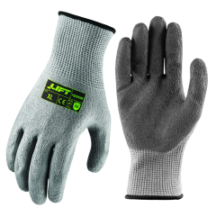Lift Safety Fiberwire A5 Crinkle Latex Gloves (L)