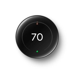 Nest Learning Thermostat 3H/2C, 24Vac (4th Gen - Polished Obsidian)