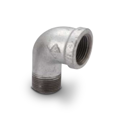 Galvanized Iron Pipe 90° Street Elbow 1/2&quot; FIP x 1/2&quot; MIP (cl150 - Sch40)