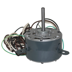 Condenser Fan Motor 1/5HP, 1075RPM, 208/230Vac, 1.30A, 4µF/370Vac, 1 Speed, (PSC)