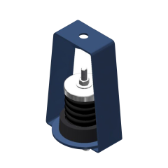 Mason Industries Single Spring Hanger, 3/8 in., 1.02 in. Deflection, 76lbs.