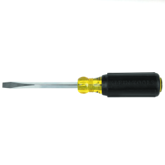 Klein Tools® Keystone-Tip Slotted Screwdriver with Heavy-Duty Square Shank 1/4&quot; x 4&quot;