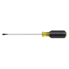 Klein Tools® Cabinet-Tip Slotted Screwdriver with Round Shank 3/16&quot; x 10&quot;