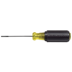 Klein Tools® Terminal Block Cabinet-Tip Screwdriver with Round Shank 1/8&quot; x 4&quot;