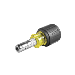 Klein Tools® Slide Drive™ 2-IN-1 Magnetic Nut Driver 1/4&quot; &amp; 5/16&quot; x 1-1/2&quot;