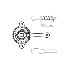 1/4&quot; Plated Steel Dial Regulator Set