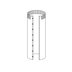10&quot; Snap-Lock Pipe 3&#039;