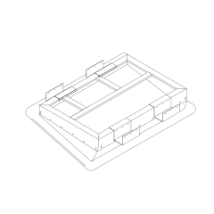 4&quot; Roof Curb, Welded, Adjustable Pitch, Structurally Calculated