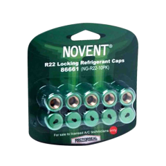 Rectorseal® NG-R22-10PK NOVENT® Green R22 1/4 in. Refrigerant Locking Caps (10 pk)