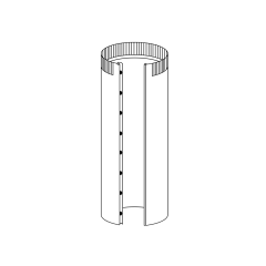 10&quot; Snap-Lock Pipe 3&#039; (Lined)
