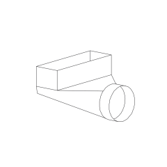 4&quot; 90° Angle Perimeter Boot 10&quot; x 4&quot; (Sealed)
