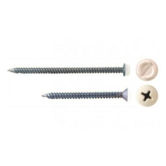 Malco® Zip-in® Register Screws with Taper Point, #2 Phillips Head, 2 in. L (White - 250 pk) 