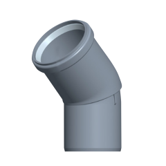 InnoFlue® Polypropylene 45° Short Radius Elbow 3&quot;