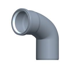 InnoFlue® Polypropylene 90° Long Radius Elbow 3&quot;