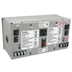 Enclosed Dual 100VA, 120 Vac to 24 Vac UL Class 2 Power Supply, 10 Amp Main Breaker